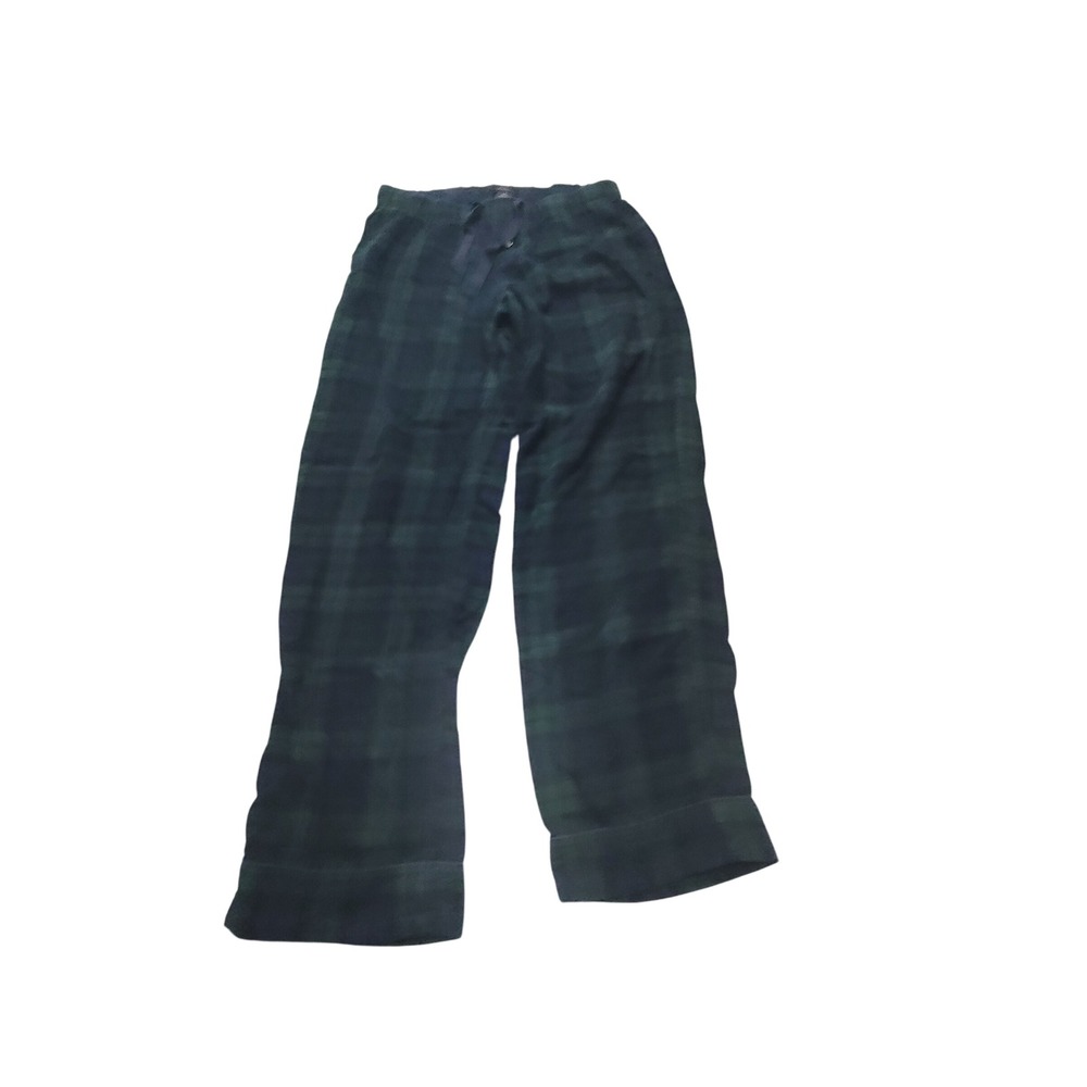 J Crew Pajama Pants Small Green Blue Blackwatch Plaid Flannel Sleepwear